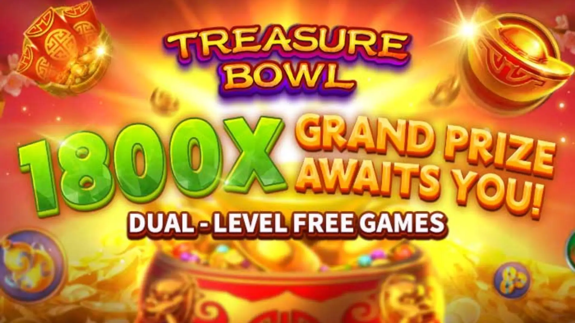 Multiplicadores Treasure Bowl ojwin - 7777x Máximo com Tigela Dourada